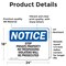 Signmission Stop Private Property No Trespassing Violators OSHA Notice Sign, Vinyl Decal, 24in W x 18in L, 2PK OS-2PACK-NS-D-1824-L-18486 - alternate 3